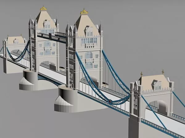Tower Bridge London 3d model Tower Bridge London 3d model