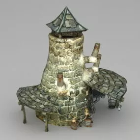 Medieval Blacksmith 3d model
