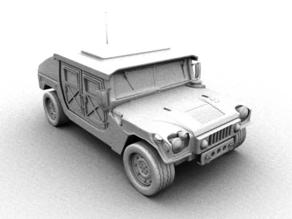 Hummer H3 Pickup 3d model