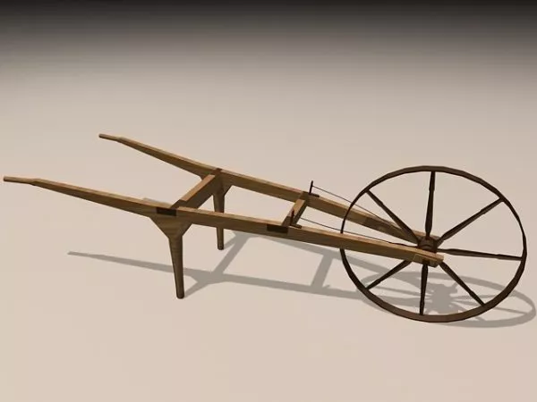 Vintage Wheelbarrow 3d model Vintage Wheelbarrow 3d model