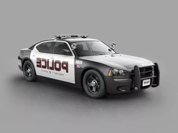 Us Police Car 3d model Us Police Car 3d model