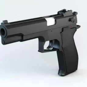 Black Pistol 3d model