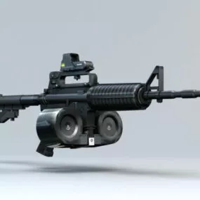 M4 With Magazine 3d model