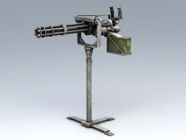Vulcan Minigun 3d model Vulcan Minigun 3d model