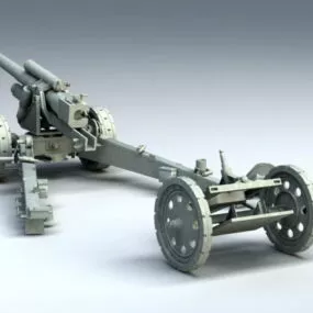 Germany Sfh 18 Heavy Field Howitzer 3d model