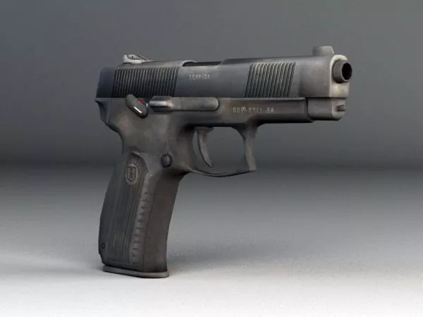 Scifi Game Handgun 3d model