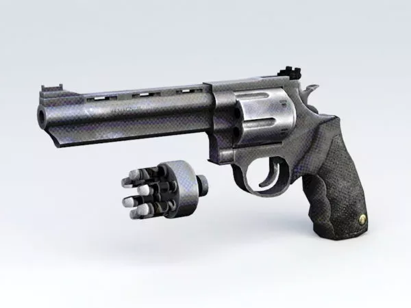 Old Vintage Revolver 3d model