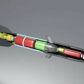 Guided Missile 3d model