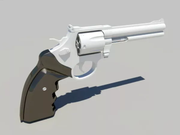 Police Revolver 3d model