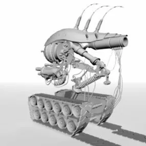 Sci-fi War Vehicle 3d model