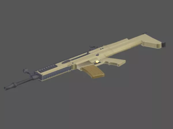 Fn Scar 3d model Fn Scar 3d model