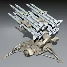 Missile Launching Turret 3d model