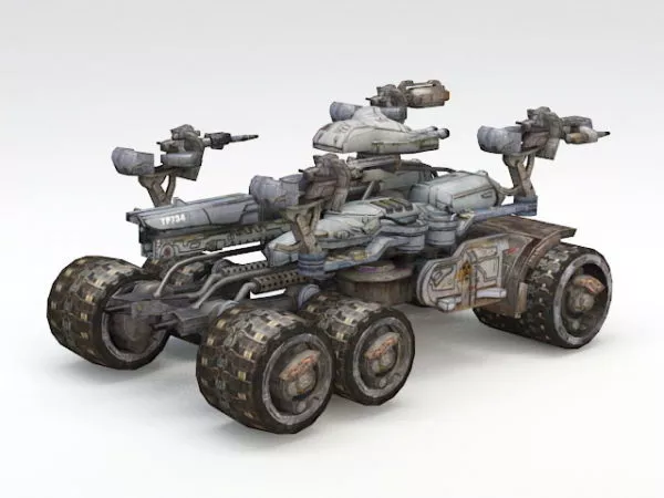 Sci-fi Combat Vehicle 3d model Sci-fi Combat Vehicle 3d model