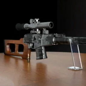 Vss Vintorez Sniper Rifle 3d model