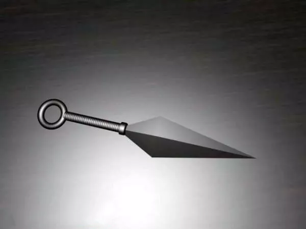 Curved Gaming Dagger 3d model