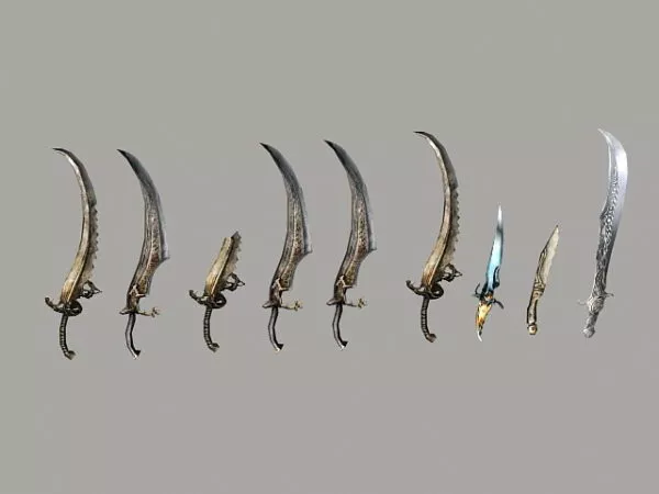 Ancient Brass Dagger 3d model