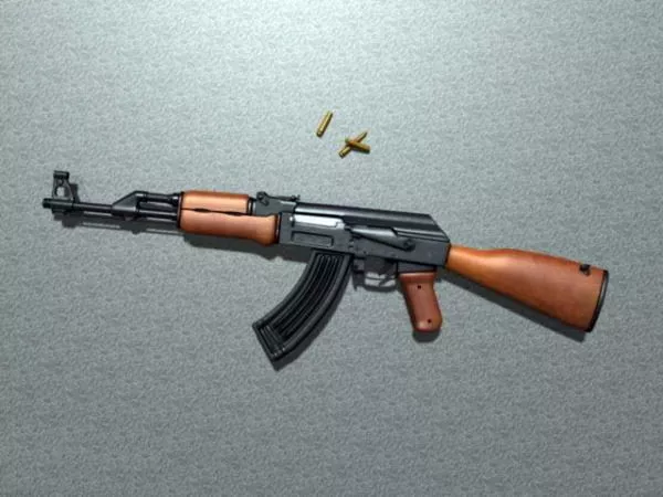 Ak-47 Rifle 3d model Ak-47 Rifle 3d model
