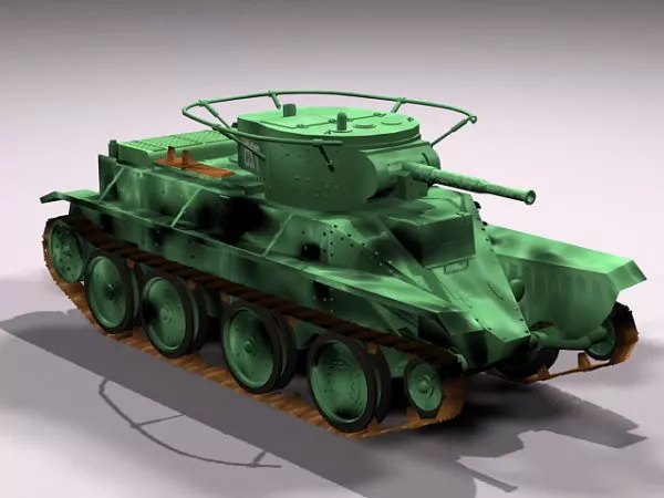Russian Bt-5 Cavalry Tank 3d model Russian Bt-5 Cavalry Tank 3d model