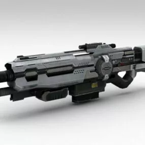 Sci-fi Assault Rifle 3d model