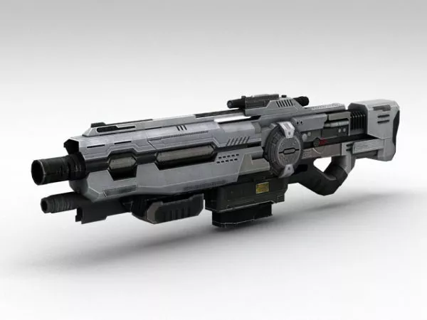 Sci-fi Assault Rifle 3d model Sci-fi Assault Rifle 3d model