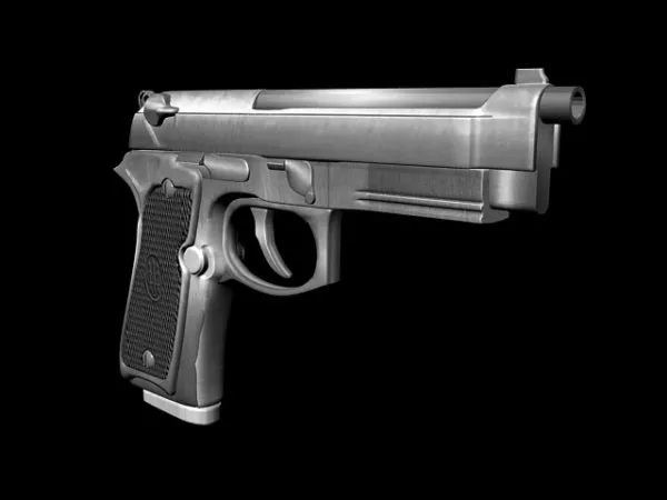 Scifi Game Handgun 3d model