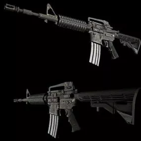 M4 Assault Rifle 3d model