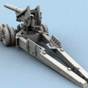 Field Howitzer 3d model