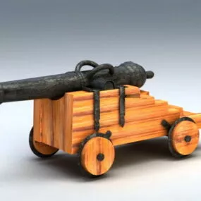 Pirate Cannon 3d model
