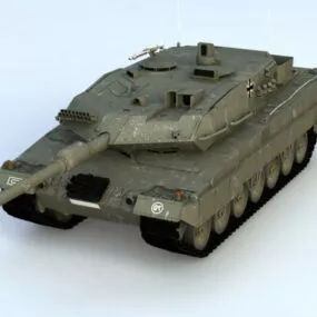 Leopard 2a6 Tank 3d model