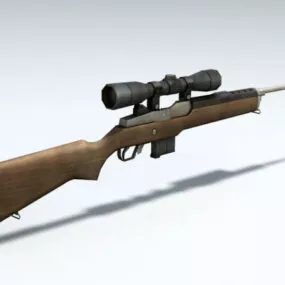 Mini-14 Sniper Rifle 3d model