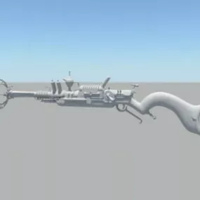 Steampunk Rifle 3d model