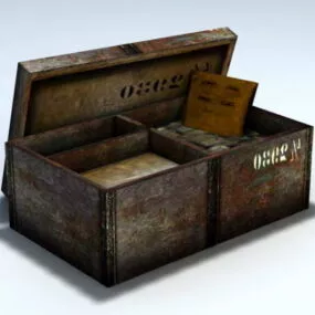 Old Ammo Box 3d model