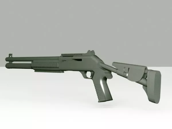 M1014 Tactical Shotgun 3d model M1014 Tactical Shotgun 3d model