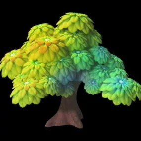 Cartoon Tree 3d model