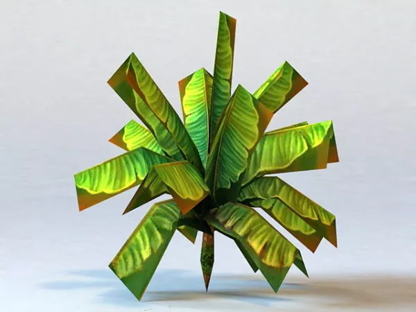 Banana Tree Low Poly 3d model Banana Tree Low Poly 3d model