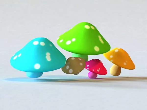 Cartoon Mushroom 3d model Cartoon Mushroom 3d model