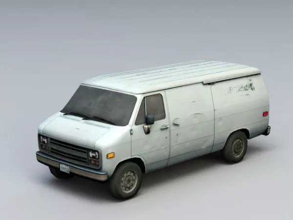 Rusted Old Van 3d model Rusted Old Van 3d model