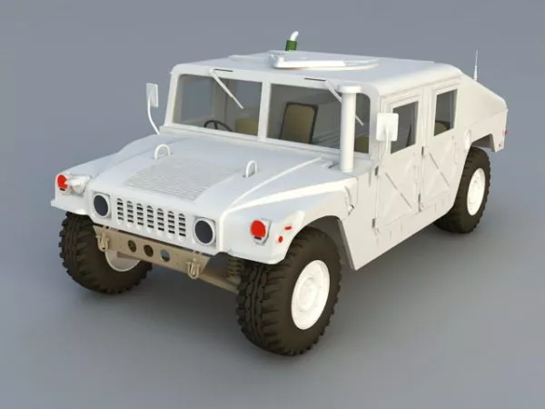 Hummer H3 Pickup 3d model