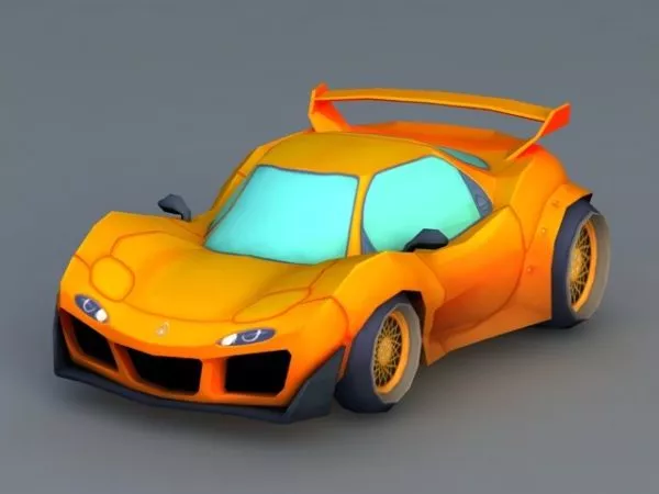 Cartoon Sports Car 3d model Cartoon Sports Car 3d model