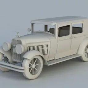 Antique Cadillac Car 3d model