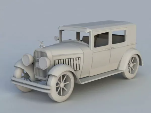 Heine Velox Limousine Car 1921 3d model