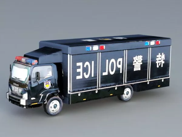 Swat Truck 3d model Swat Truck 3d model