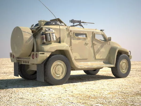 Hawkei Armoured Fighting Vehicle 3d model Hawkei Armoured Fighting Vehicle 3d model