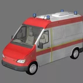 Small Ambulance 3d model