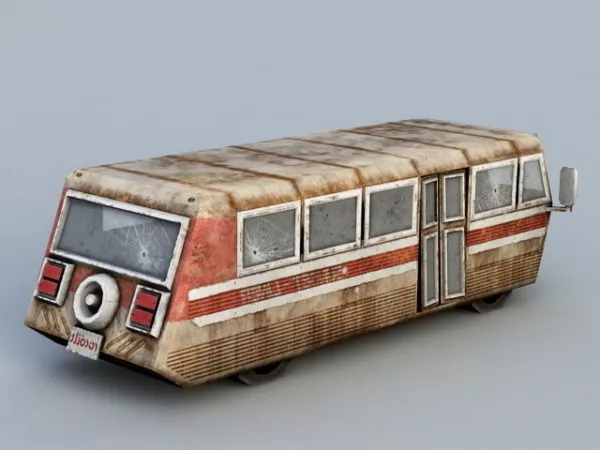 Junk Bus 3d model Junk Bus 3d model