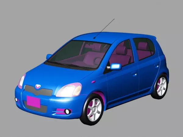 1999 Toyota Yaris 3d model 1999 Toyota Yaris 3d model