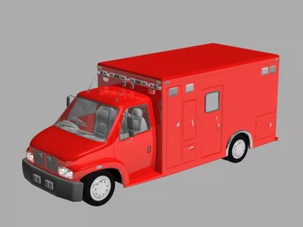 Small Fire Truck 3d model Small Fire Truck 3d model