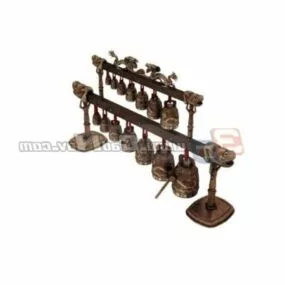 Ancient Chime Bells 3d model