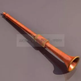 Wooden Shawm 3d model