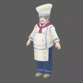 Cartoon Chef 3d model